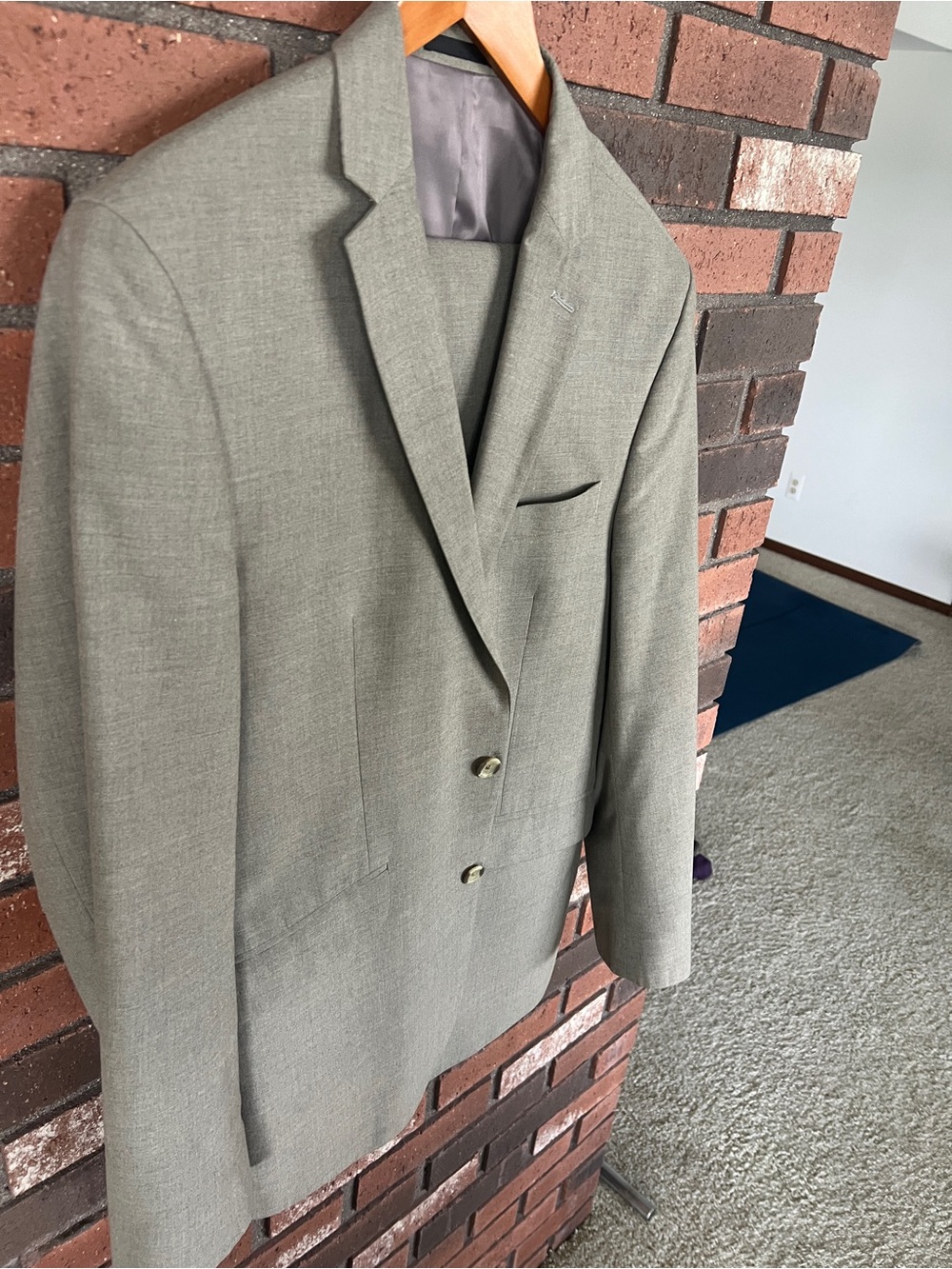 Kenneth Cole Light Beige Two-Button Suit - Picture 2 of 12